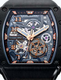 Thumbnail for Skeleton 42 Black/Black - CALIBÉRR - Watches