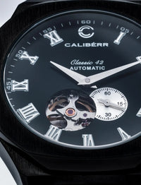 Thumbnail for Classic 42 Black Stainless Steel Case Black Dial Black Band - CALIBÉRR - Watches