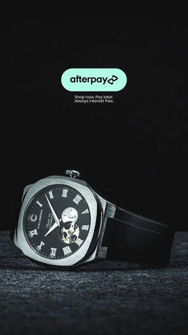 Classic 42 Stainless Steel Case Black Dial Black Band CALIBÉRR