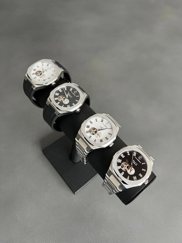 Classic 42 Stainless Steel Case Black Dial Stainless Steel Band CALIBÉRR