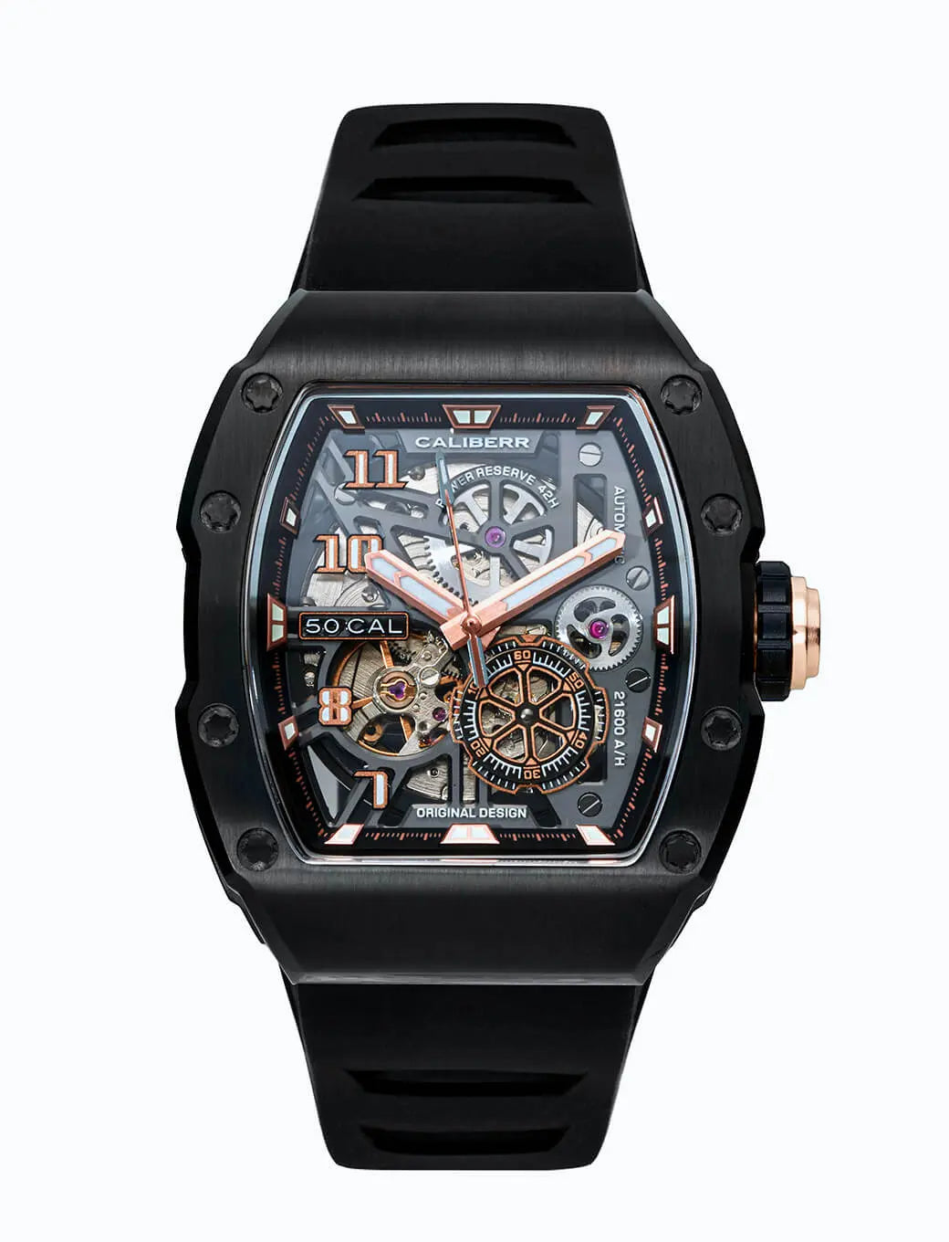 Skeleton 42 Black/Black - CALIBÉRR - Watches