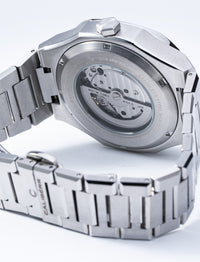 Thumbnail for Classic 42 Stainless Steel Case White Dial Stainless Steel Band - CALIBÉRR - Watches